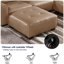 Canapé modulaire surdimensionné en cuir de 151 po avec repose-pieds Bendire-861359607