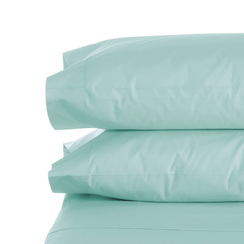 Microfiber Pillowcase - Set of 2, Aqua, King Pillowcase