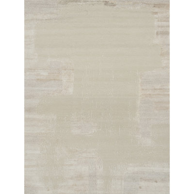 High-Quality Hand-Knotted Beige And Cream Area Rug