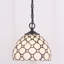 Petit luminaire suspendu en verre coloré Tiffany