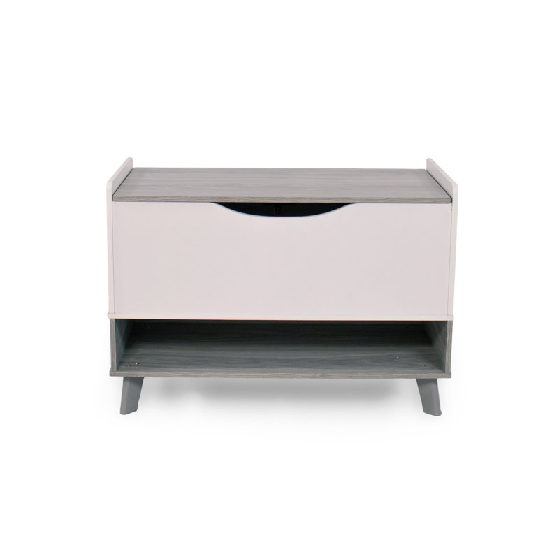 Hewish Mack & Milo™ Toy Box, Gray/White