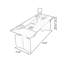 Bureau debout en bois manufacturé Deep Coffee-2020449474