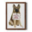 «Gerie Love and German Shepherd», reproduction d'un seul cadre photo sur toile-88378380-88378383