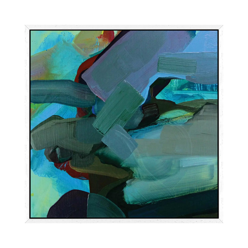 Dark Landscape I 1 Piece Painting on Canvas, 45.72 cm H x 45.72 cm W, White Framed