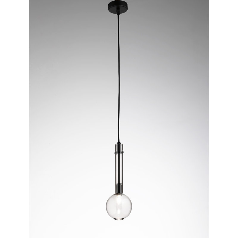 Ampolla 1 - Light Single Pendant, Black