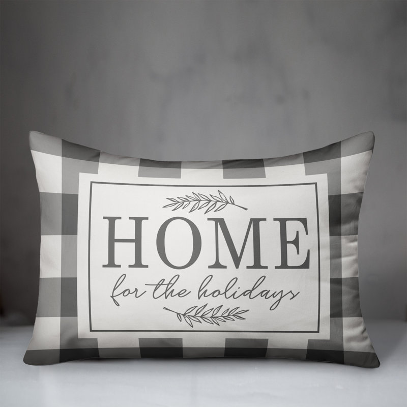 Coussin Home for the Holidays, Housse de coussin seulement - sans coussin
