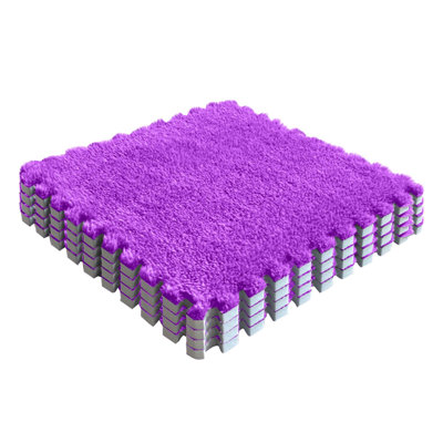  Plush Puzzle Floor Mat Bedside Bedroom Bedside Carpet Home Living Room 1CM Thick Suede Foam Ground Mat