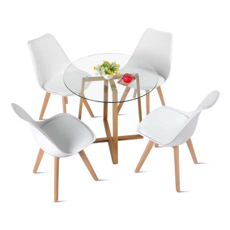 Ignacio 4 - Person Dining Set, White