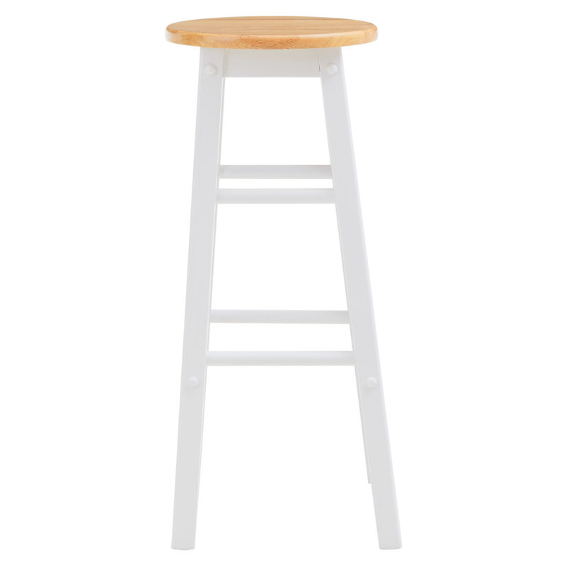 Veasey Solid Wood Counter Stool, White