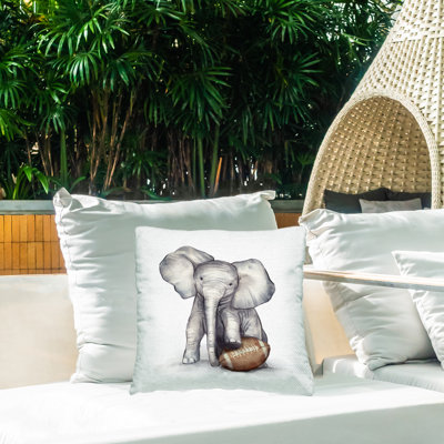 Coussin d'extérieur imprimé Football Football par Elephant Sports