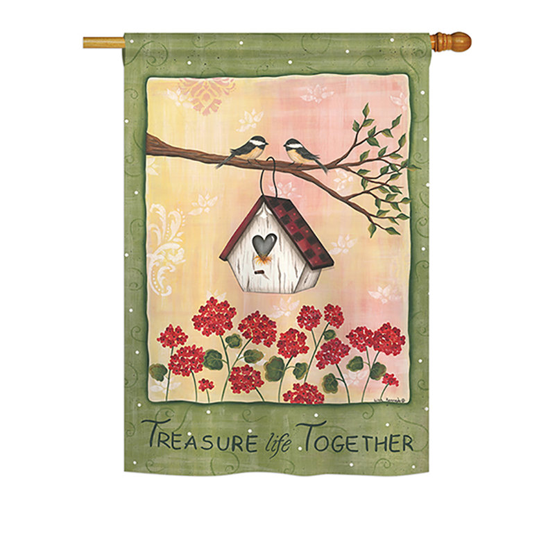 Patriotic Multi-Color Polyester Garden Flag 28" x 40"
