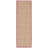 Debroh Natural / Red Fiber Seagrass Solid Color Rug-928576581
