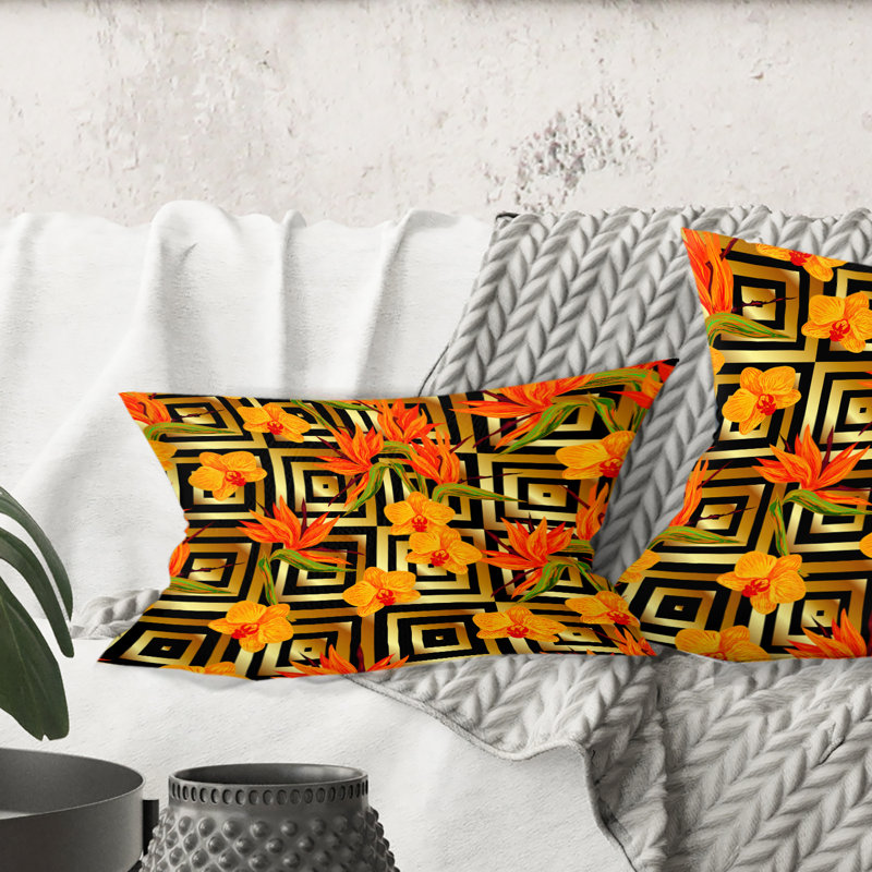 Coussin lombaire de luxe style iii tropical