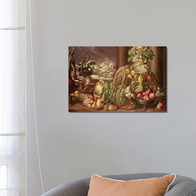 Winter by Giuseppe Arcimboldo - Wrapped Canvas Print
