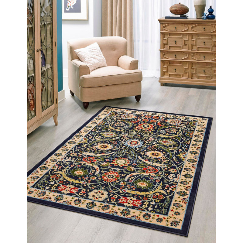 Britannia Floral Indoor Rug, Runner 2'7" x 10'
