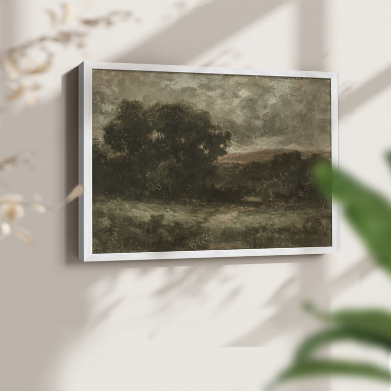 Paysages rétro-DCCxxi-impression encadrée - réversible, H 8 po x l 10 po, Blanc