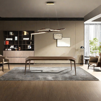 Walnut minimalism dining table
