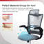 Chaise de bureau ergonomique en filet
