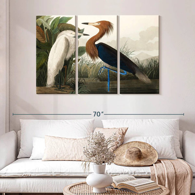 Purple Heron, 32" H x 50" W