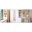 Armoire 4 portes avec tablettes, tiroirs et miroir pleine grandeur-465105925