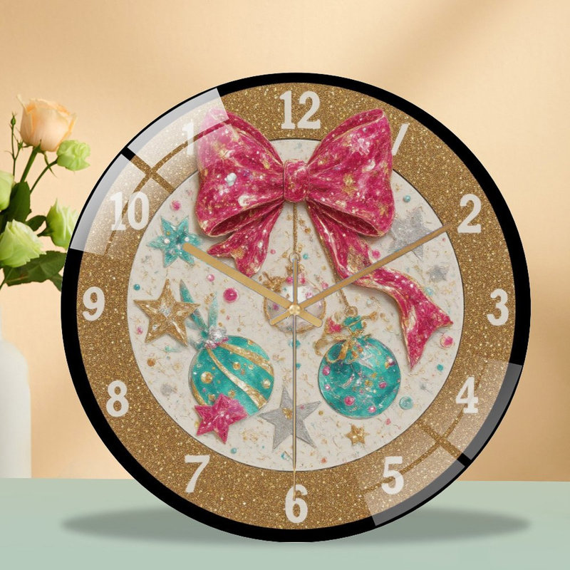 Horloge murale de Noël 12 po