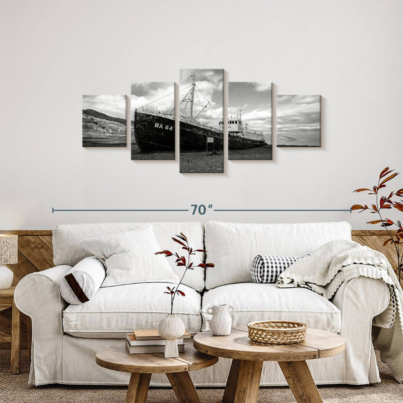 Deserted Ship, 24" H x 55" W