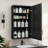 Husai Recessed or Surface Mount Aluminum Frameless Medicine Cabinet With Mirrored Door and Adjustable Shelves-408647405-408647443