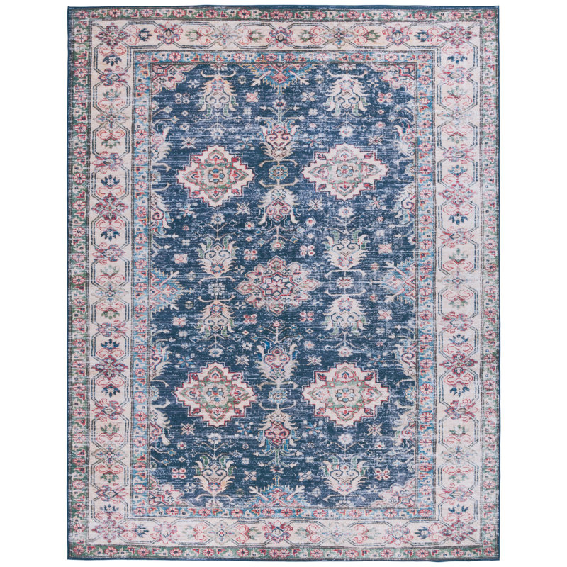 Pashen Performance Machine Washable Oriental Rug, Rectangle 8' x 10'