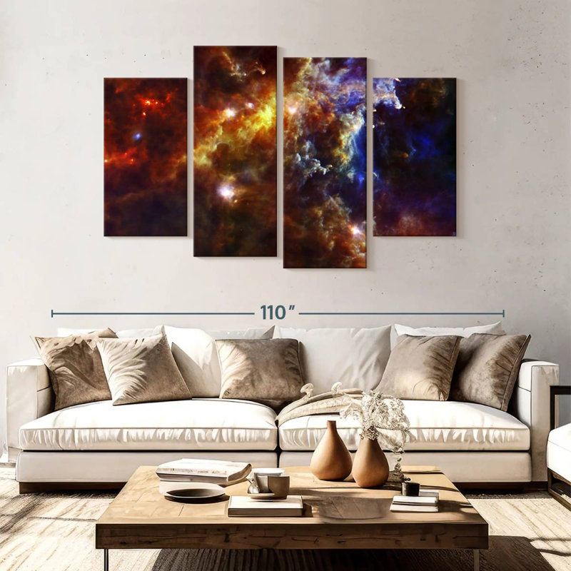 Oberle Rosette Nebula, 54" H x 84" W