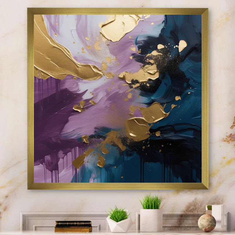 Impression sur toile, H 16 po x l 16 po x P 1 po, Encadrement doré