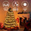 40 lumières de corde de canne à sucre de 40 pi DEL, 360 lumières de décoration de Noël imperméables à DEL