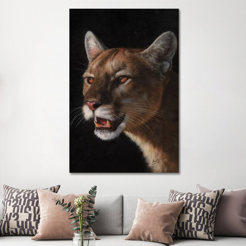 Cougar 1 Piece Wrapped Canvas Wall Art, 152.5 cm H x 101.5 cm W