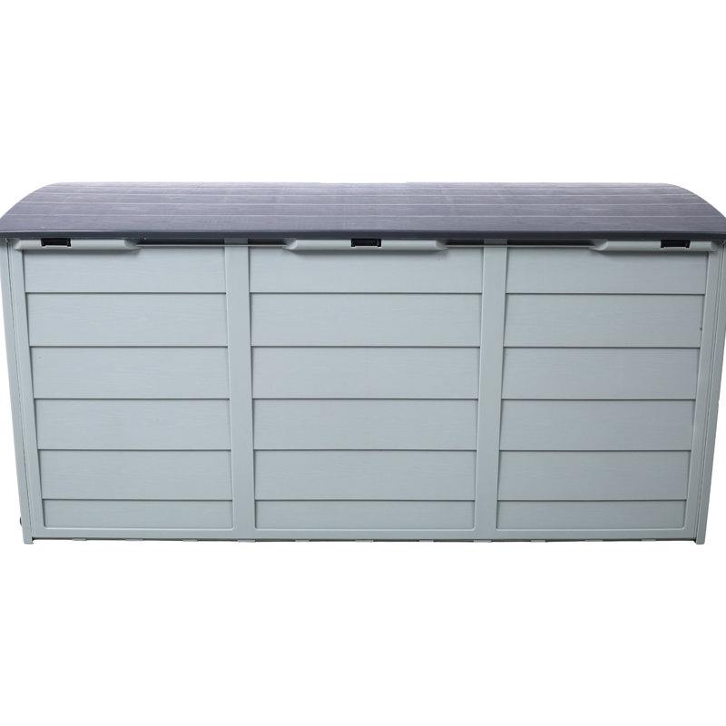 Boîte de rangement pour terrasse et jardin - Remise de rangement extérieure 75 gallons avec roulettes, outils, coussins, piscine dans la cour arrière
