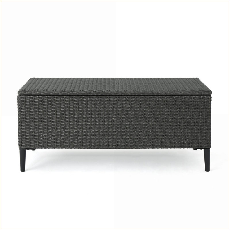 Banc de rangement extérieur FlowLuxe Rupert Pebble