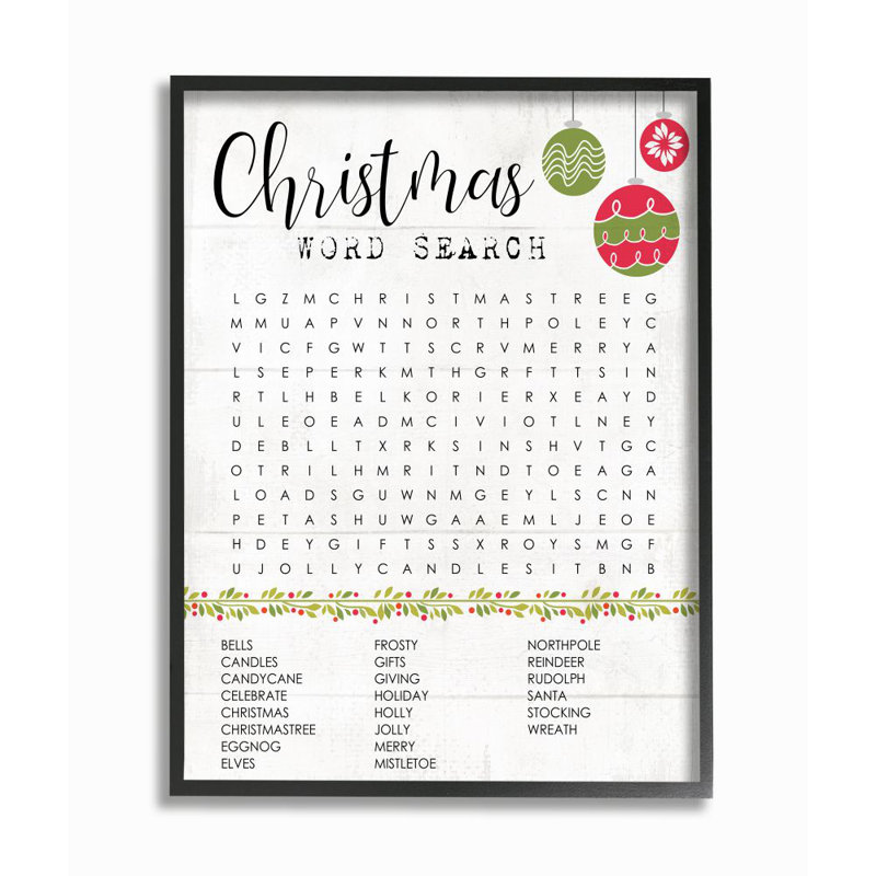 «Christmas Christmas Word Holiday Holiday Text Design» par Melissa Averinos - impression d'art graphique, H 14 po x l 11 po