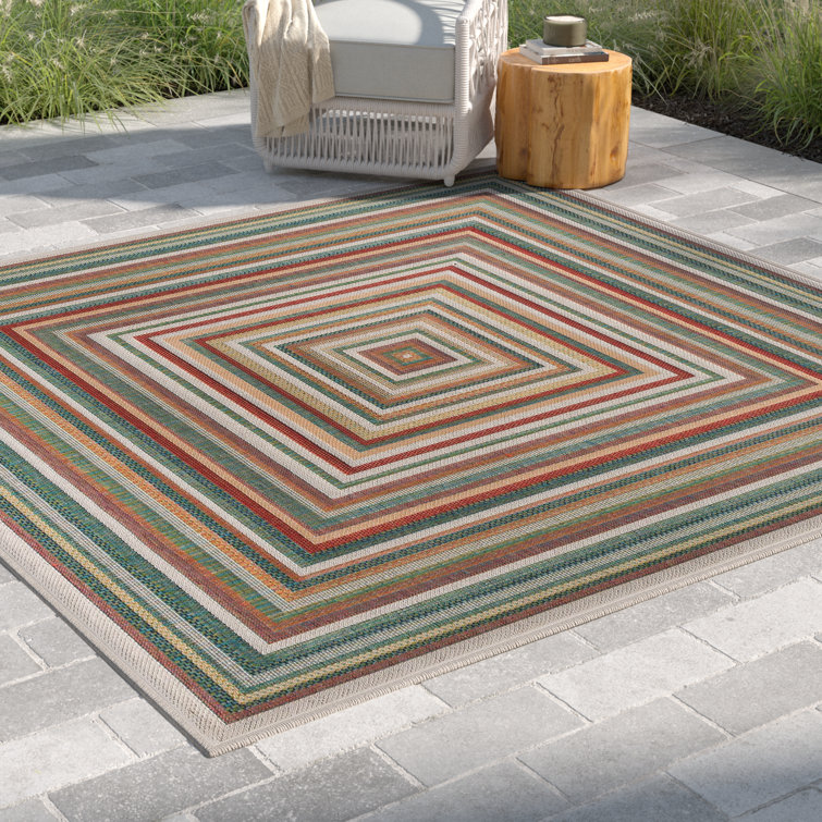 Lucidia Green Indoor / Outdoor Area Rug