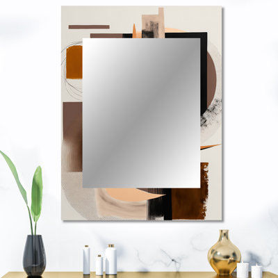 Modern Watercolor Art - Transitional Wall Mirror, Modern Decorative Mirror, Printed Metal Art