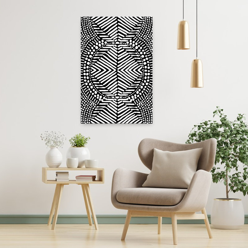 Tribal Abstract Contemporary Wall Art Print, 91.44cm H x 60.96cm W