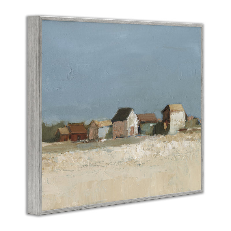 Voisinage à distance, estampe numérique par Ethan Harper, Estampe numérique Farmhouse, H 11 po x l 14 po