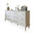 White Solid + Manufactured Wood Accent Cabinet