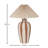 Stoneware Table Lamp with Pleated Shade
