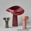 Vases de table en polyester blanc de fantaisie ; PP ; verre-1988846509