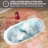 Free Standing Tub 59" Acrylic Freestanding Bathtub Adjustable Soaking Bath Tub Oval Shape-100140367