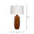 Toffee Ceramic Table Lamp, Cider Brown