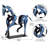 Alcott Hill® Handmade Metal Horse Statue Sculpture Décor for Horse Lovers Gifts-735530998