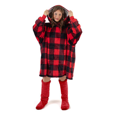 Aadirath Buffalo Check Hoodie Blanket