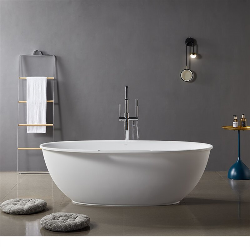 67'' x 34'' Soaking Solid Surface Bathtub