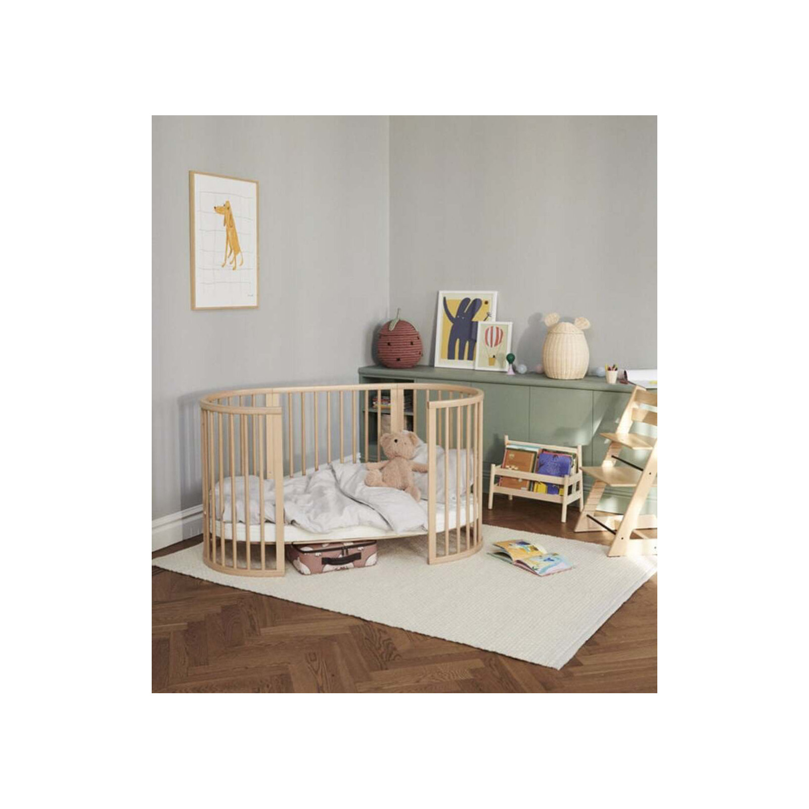 Crib Side Rails, Natural