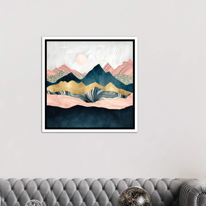 « peluchey peaks » par spacefrog designs-print, H 37 po x l 37 po x P 1,5 po, Toile blanche encadrée