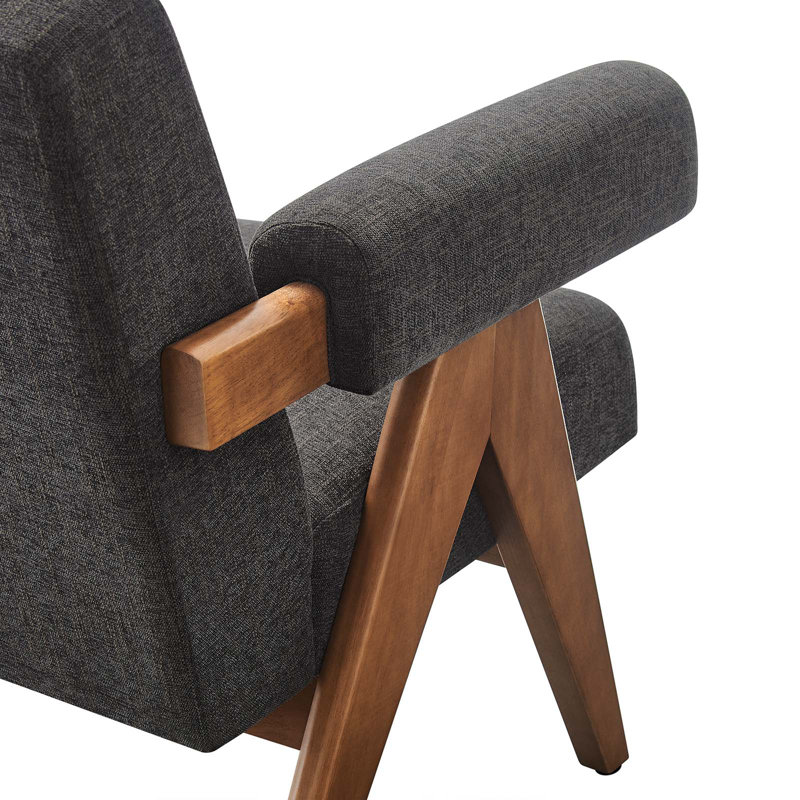 Modway Lyra 27.5'' Wide Armchair, Dark Gray